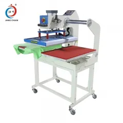 Halbautomatische pneumatische Doppelstation Heißprägemaschine (kann in Kleidung eingebaut werden)JC-7B-1