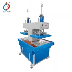 Machine à coller hydraulique à double tête concave et convexe